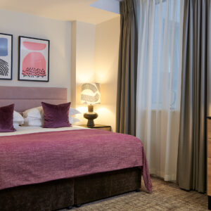 A luxury one-bedroom apartment