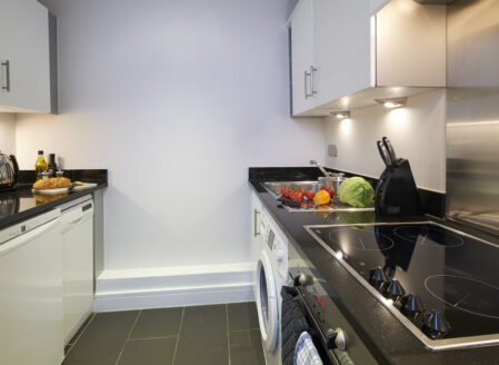Each apartment has a fully equipped, separate kitchen