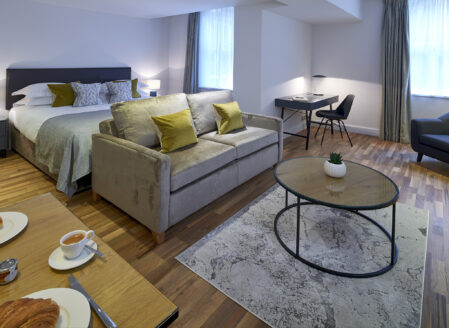 Enjoy additional space in a luxury open plan apartment
