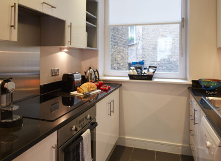 Each apartment has a fully equipped kitchen