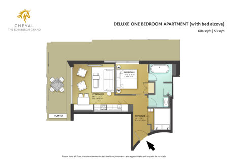 Deluxe One Bedroom with Bed Alcove