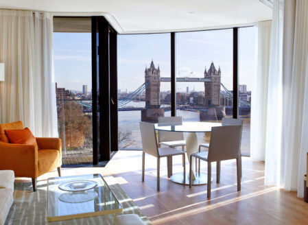 The iconic Tower Bridge - unmistakably London at Cheval Three Quays