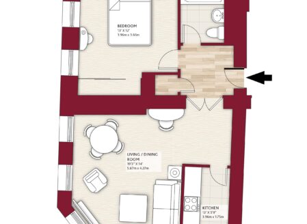 Deluxe One-Bedroom Apartment