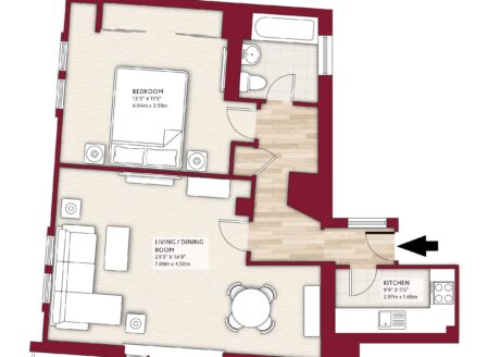 Deluxe One-Bedroom Apartment