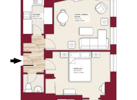 Deluxe One-Bedroom Apartment