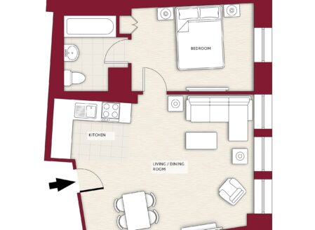 Deluxe One-Bedroom Apartment