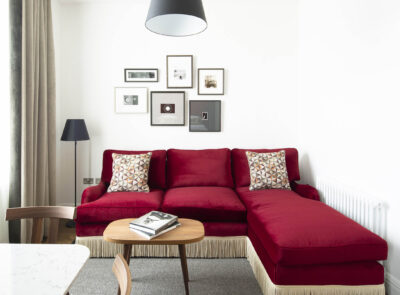 CTEG Luxury One Bedroom Apartments - Living Area - 3