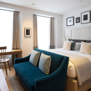 Bedroom and Open Plan Living room