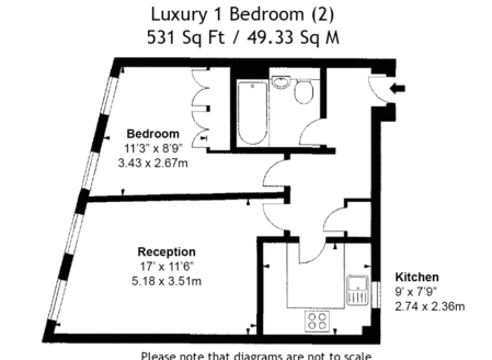 Luxury One-Bedroom Apartment