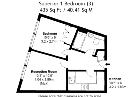 Superior One-Bedroom Apartment