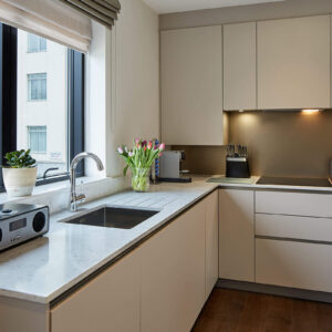 Every apartment at Cheval Knightsbridge has a fully equipped kitchen for use during your stay