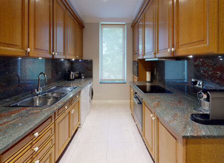 Deluxe three-bedroom apartment kitchen