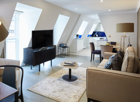 Living Area - Luxury One-Bedroom
