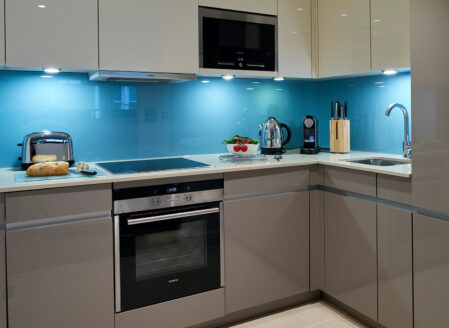 Kitchens are fully equipped including oven
