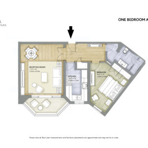 A garden-facing Type B apartment