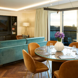 Every apartment has a balcony immediately off the reception room.