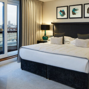 The Master Bedroom in a two-bedroom apartment.