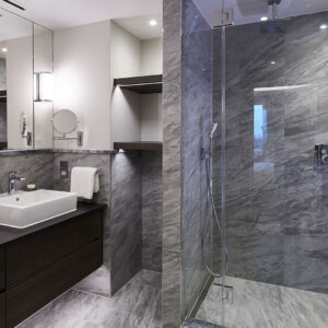 An en-suite bathroom in the Master Bedroom (J-type)