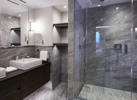 An en-suite bathroom in the Master Bedroom (J-type)