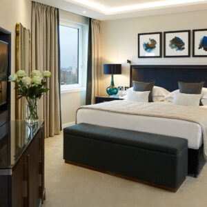 The Master Bedroom in a two-bedroom apartment.