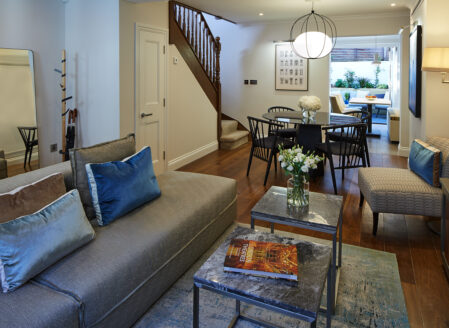 Three-Bedroom City Cottage - Living and dining area