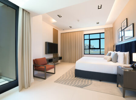The Master Bedroom features a king-size bed and ensuite bathroom