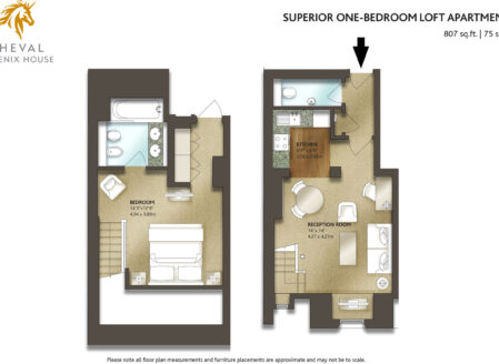 Superior One-Bedroom Loft Apartment