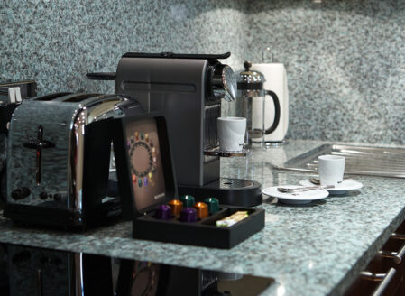 Nespress Coffee Machine in all apartments