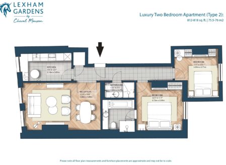 Luxury Two-Bedroom Apartments (type 2)