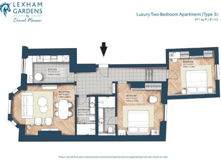 Luxury Two-Bedroom Apartments (type 3)