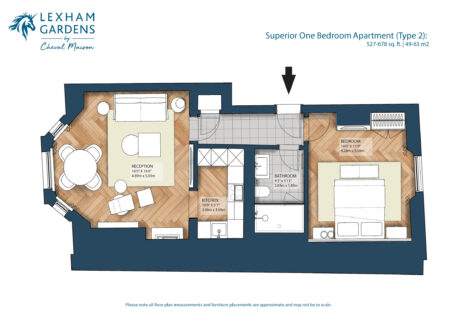 Superior One-Bedroom Apartments (type 2)