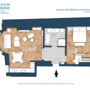 Superior One-Bedroom Apartments (type 3)