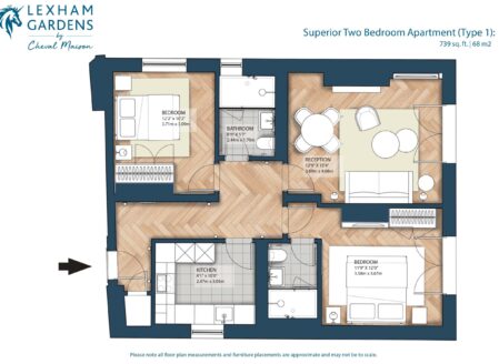 Superior Two-Bedroom Apartments (type 1)