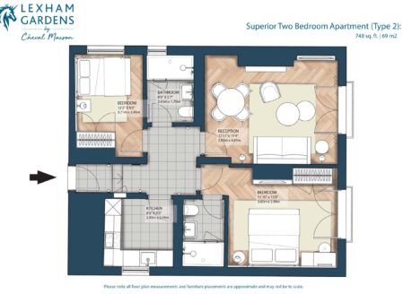Superior Two-Bedroom Apartments (type 2)