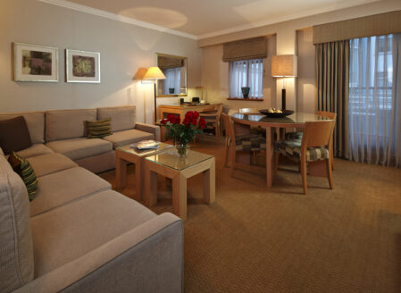 Luxury One-Bedroom - Living Room