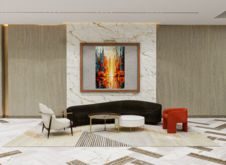 Waiting Area render - Cheval Maison - The Palm