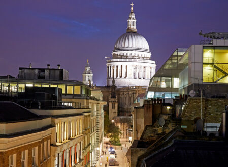 Terrace Night View - St Pauls Penthouse