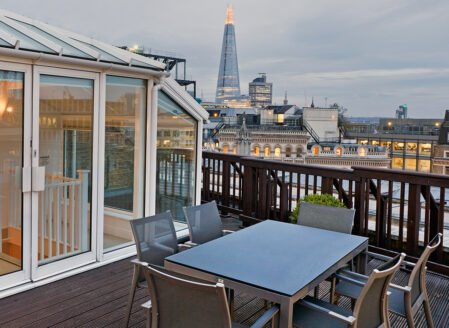 Terrace Night View - St Pauls Penthouse