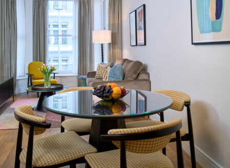 Living Area - Luxury Two-Bedroom Apartment