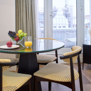 Dining space with a view