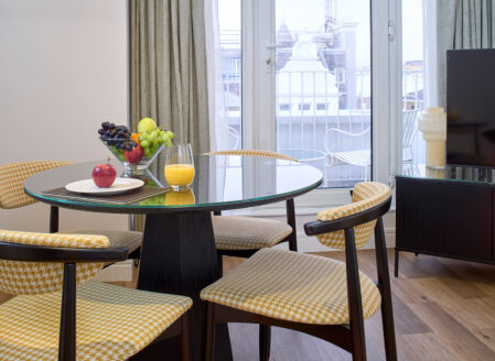 Dining space with a view