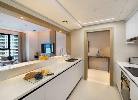 Kitchens are full size and fully equipped