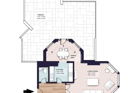 One Bedroom Penthouse