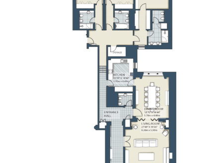 Luxury Three-Bedroom Apartment 2