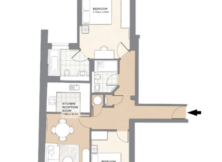 Luxury Two-Bedroom Apartment (5A)