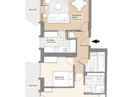 Superior Two-Bedroom Apartment (5B)