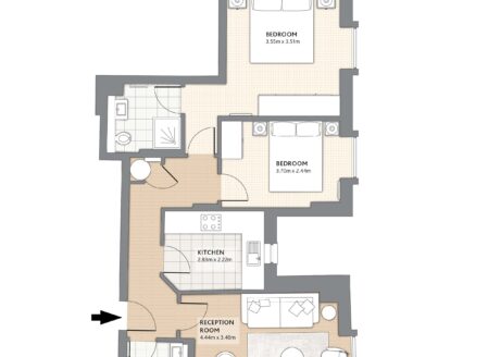 Superior Two-Bedroom Apartment (5C)
