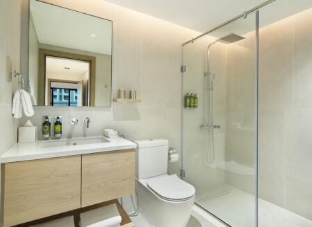 The second en-suite bathroom has a walk in shower