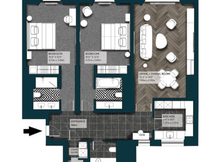 Deluxe Two-Bedroom Apartment 4