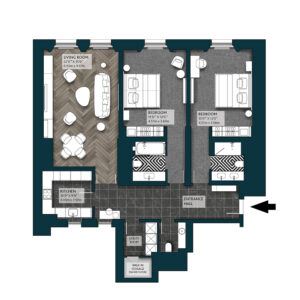 Deluxe Two-Bedroom Apartment 7